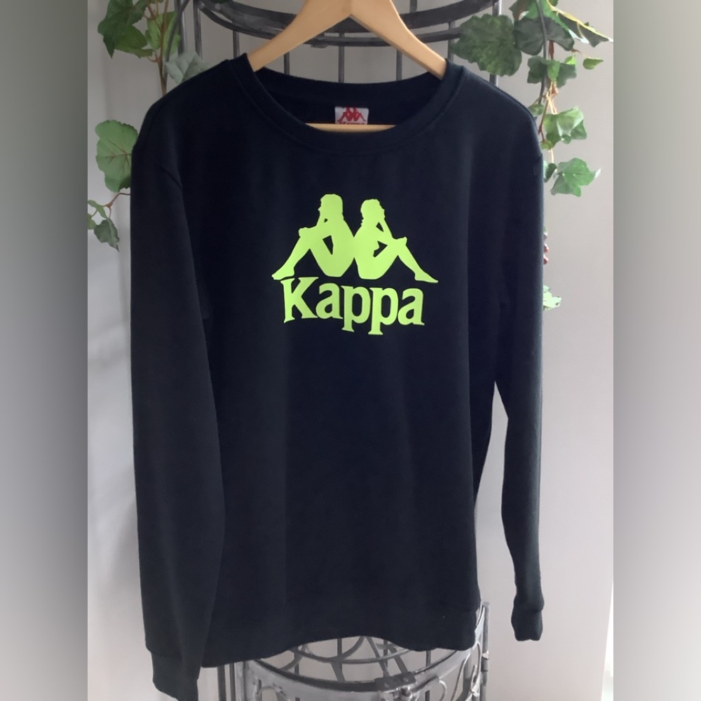 Kappa Men’s Neon Green/Black sweatshirt L/XL